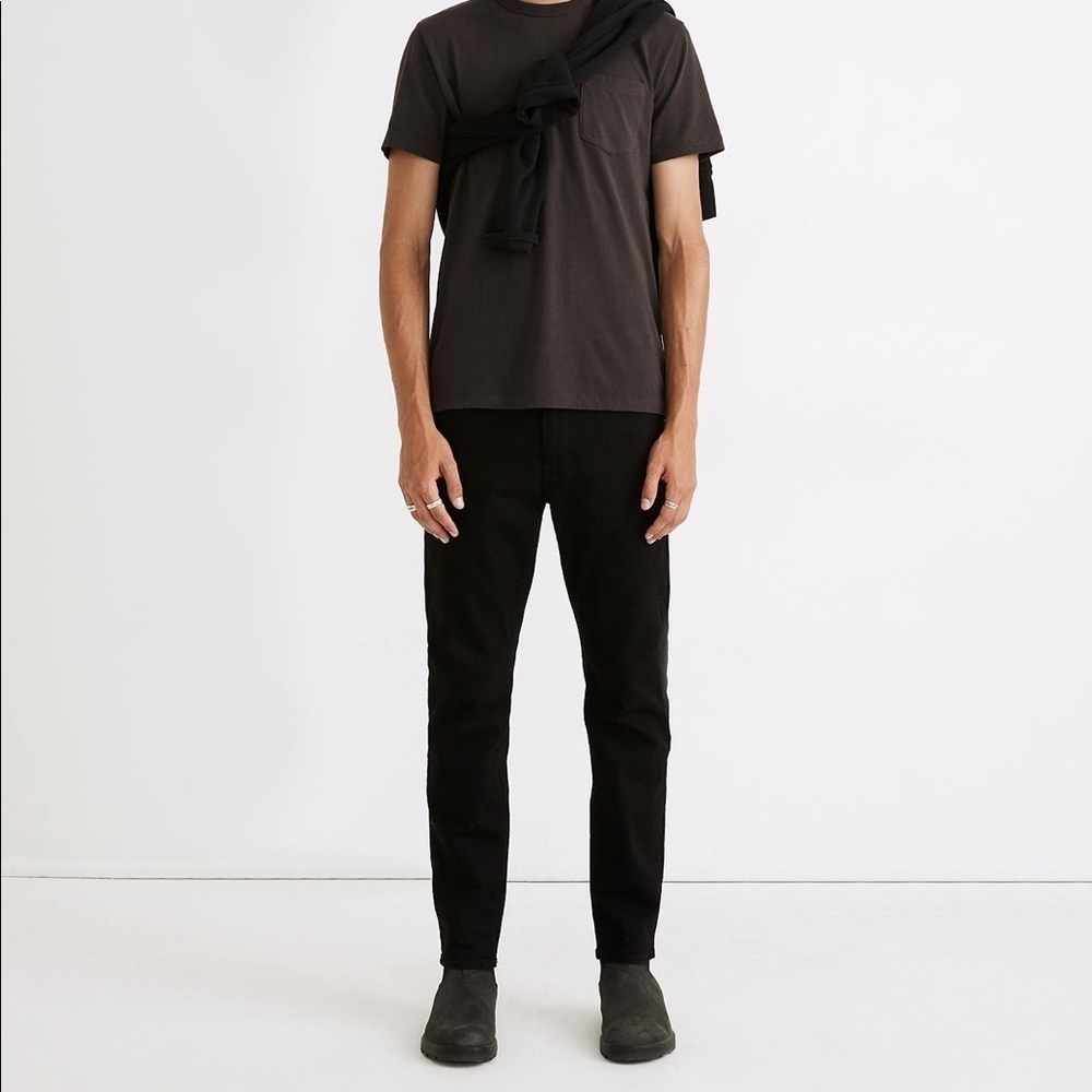 NEW Madewell Slim Jeans in Classic Black Wash J9517
